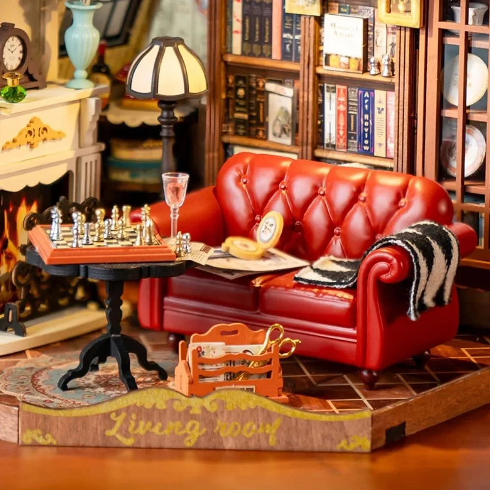 Figured'Art Miniatuurhuisje Catherines woonkamer bouwpakket 284 delen
