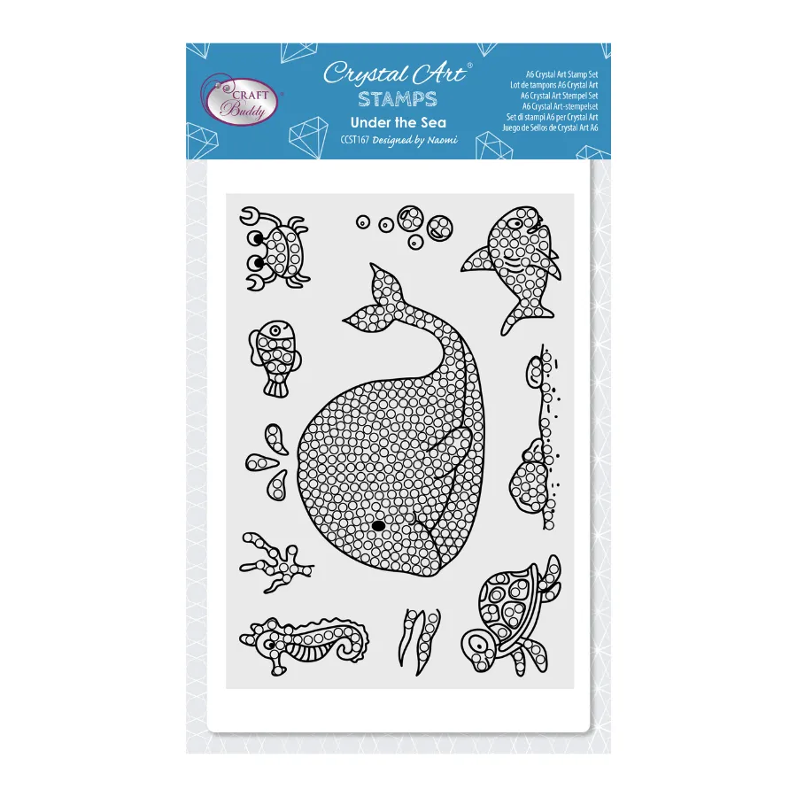 Craft Buddy Crystal Art Under The Sea stempels A6 11 stuks