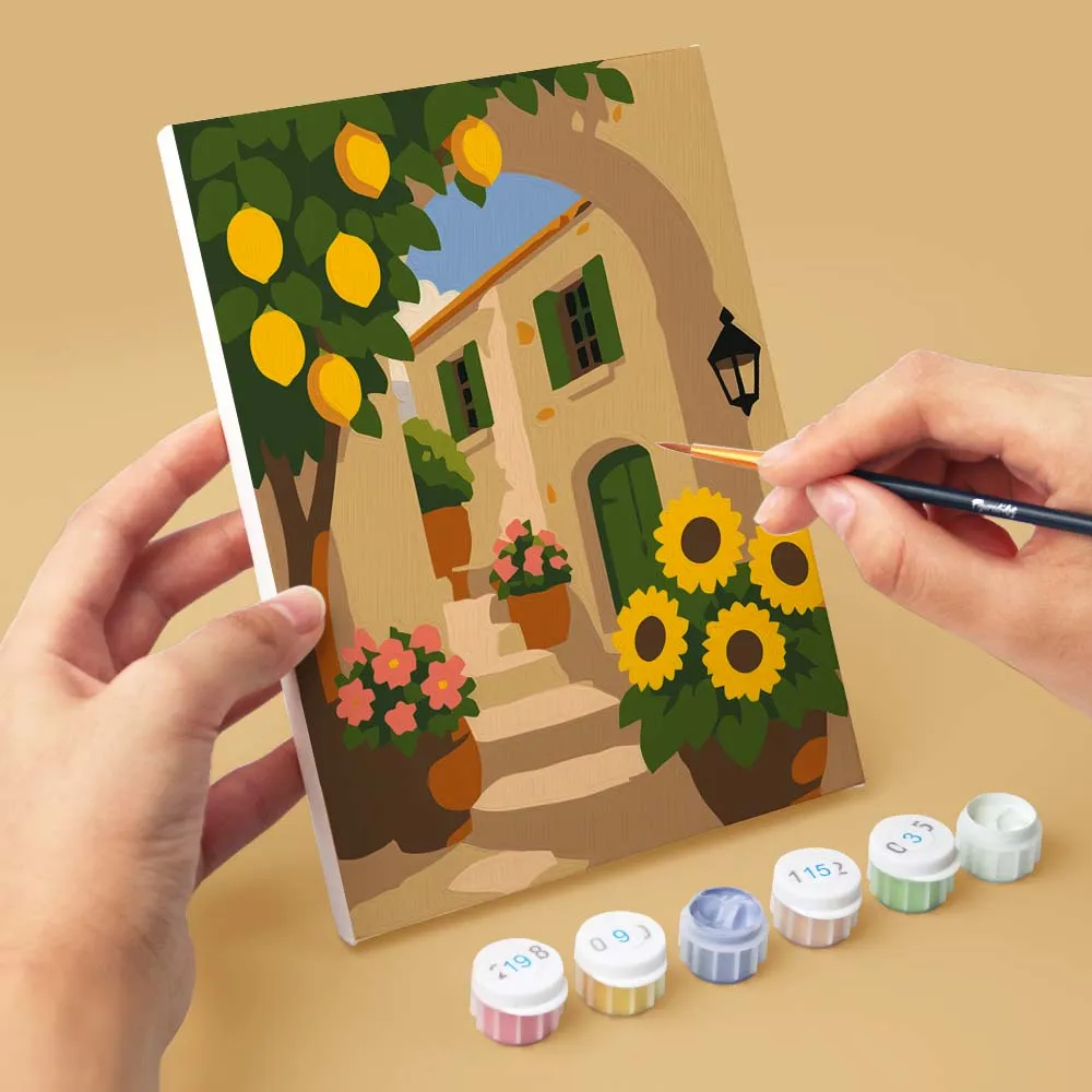 Figured'Art Mini Serie Mediterrane Uitzichten schilderen op nummer 6 stuks