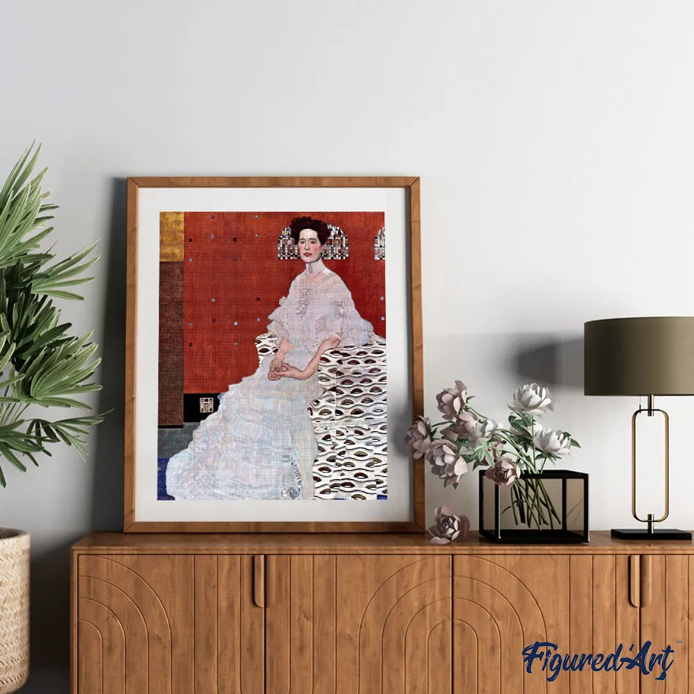 Figured'Art Portret Fritza Riedler Klimt diamond painting 40x50 cm