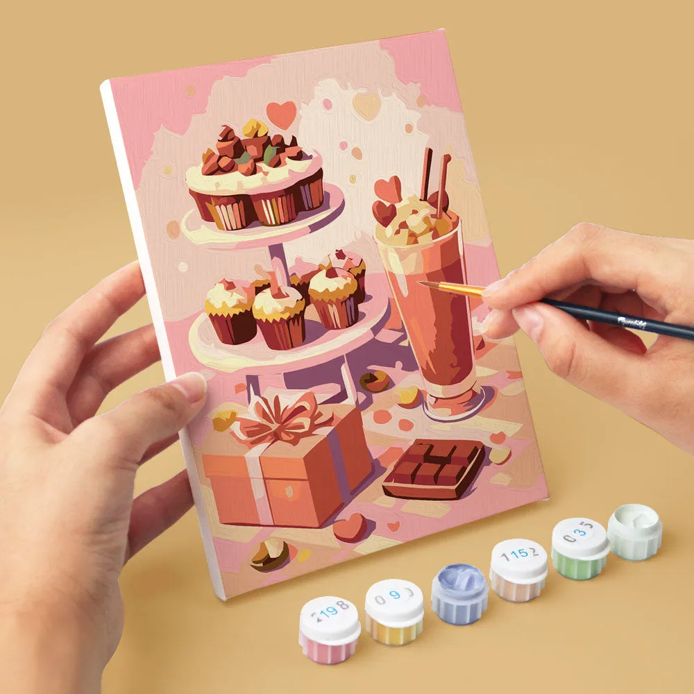 Figured'Art Liefdescadeaus Mini Schilderen op Nummer 6 Stuks 15x20 cm