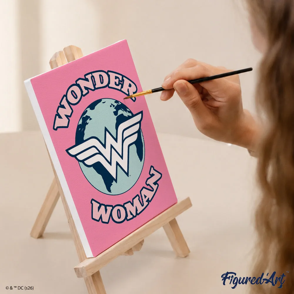 Figured'Art Onverschrokken Wonder Woman schilderen op nummer 15x20cm 6 stuks