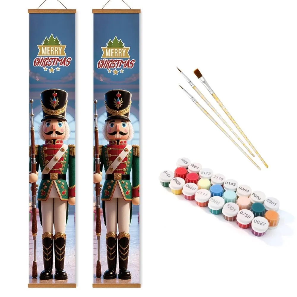 Figured'Art Kerstballet deur banner schilderen op nummer 20x120 cm