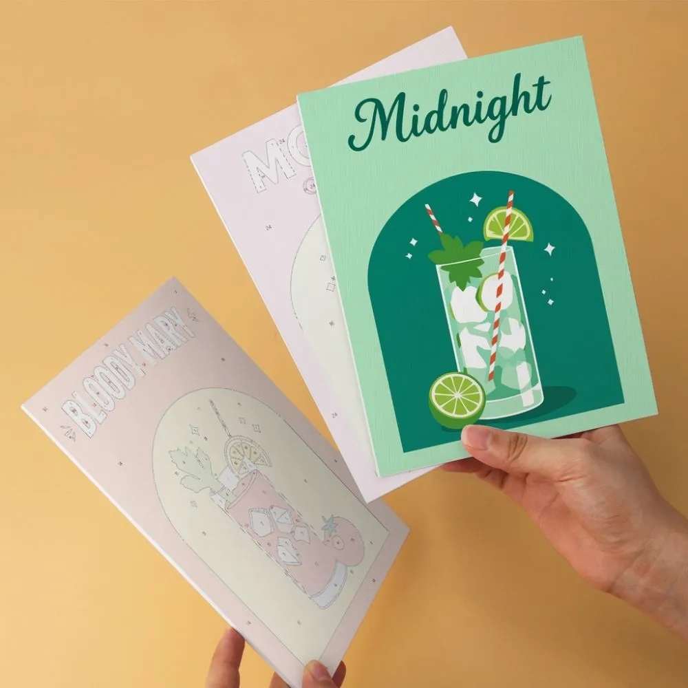 Figured'Art Mini Serie Happy Hour-prints schilderen op nummer 15x20cm 6 stuks