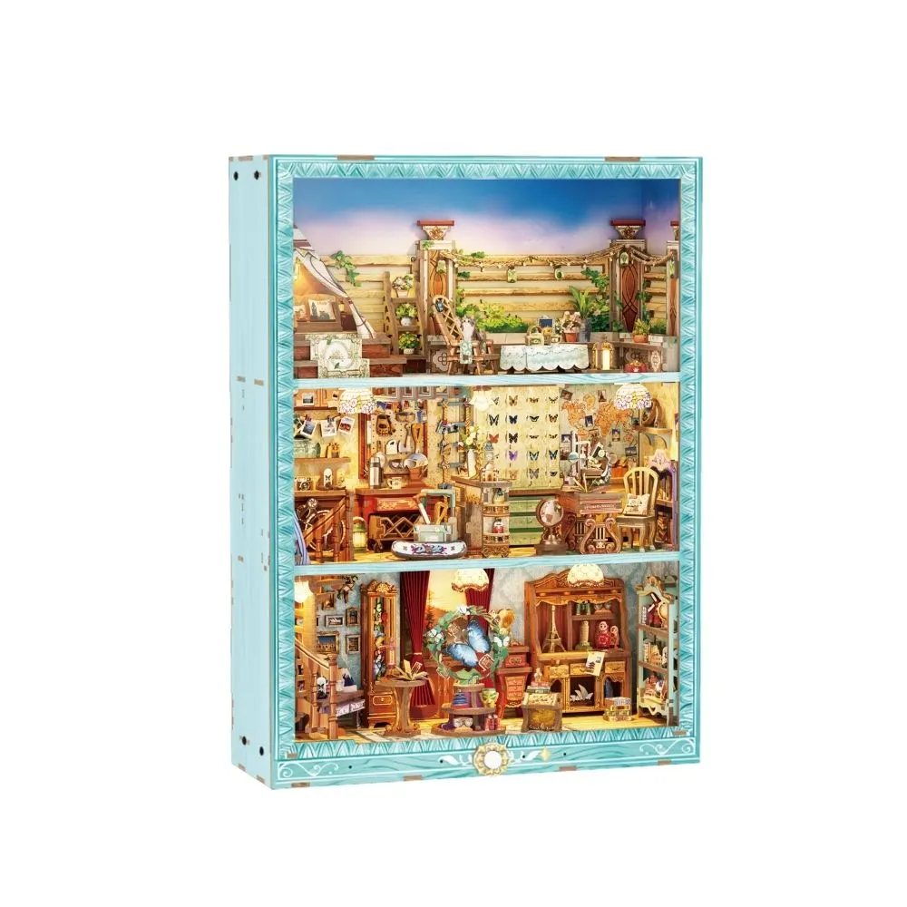 Figured'Art Book Nook Reisverzamelaar bouwpakket met led