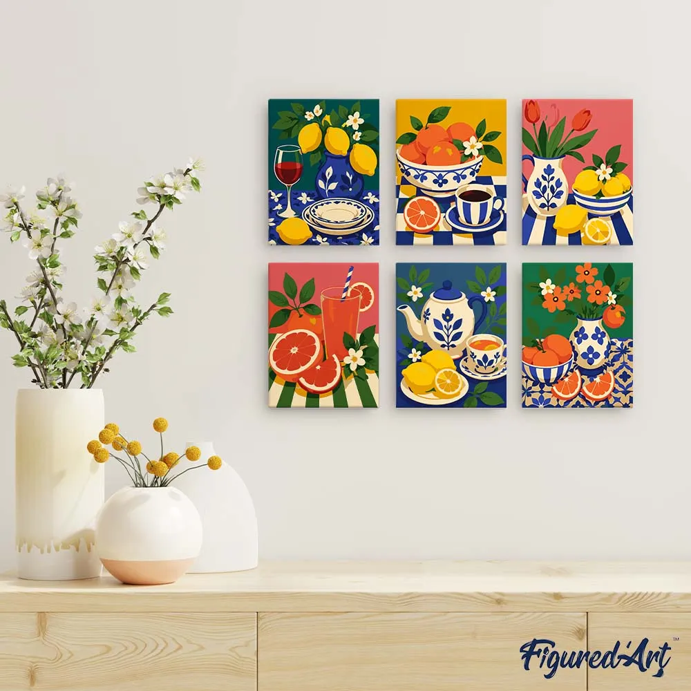 Figured'Art Mini Serie Italiaanse Tafel Collectie schilderen op nummer 15x20cm