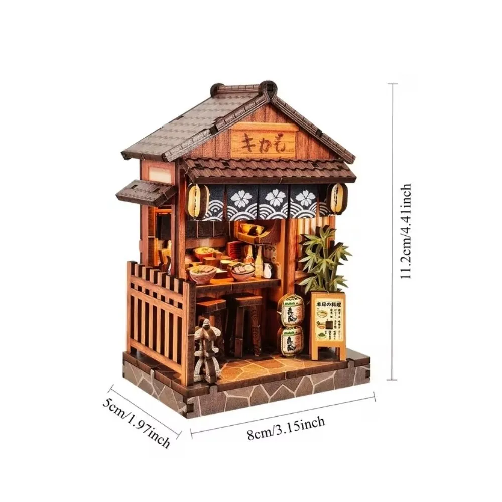 Figured'Art Miniatuurhuisjes Noren Bistro 3D puzzel met led