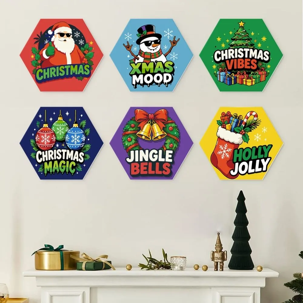 Figured'Art Mini Serie Kerststemming schilderen op nummer 6 stuks