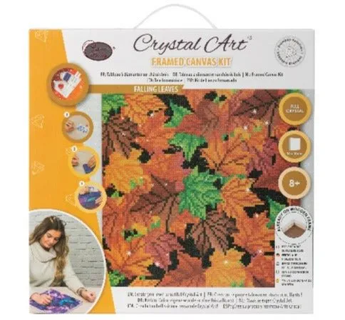 Craft Buddy Crystal Art Falling Leaves canvas kit 30x30 full crystal