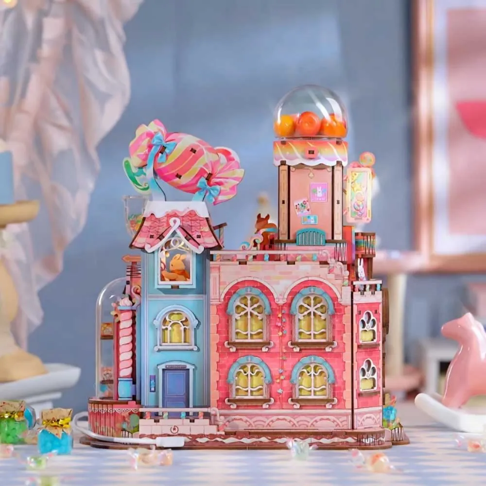 Figured'Art De Snoepwerkplaats 3D puzzel 643 stukjes met led