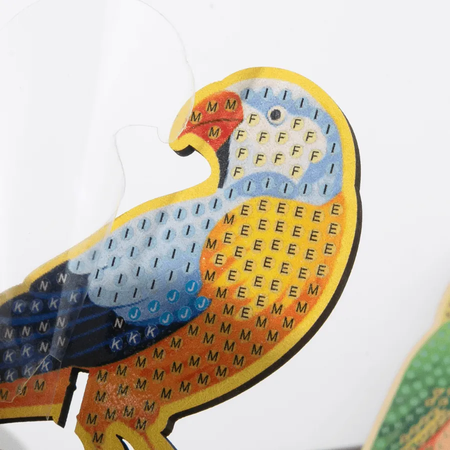 Craft Buddy Crystal Art Exotic Birds houten decoratie 35cm