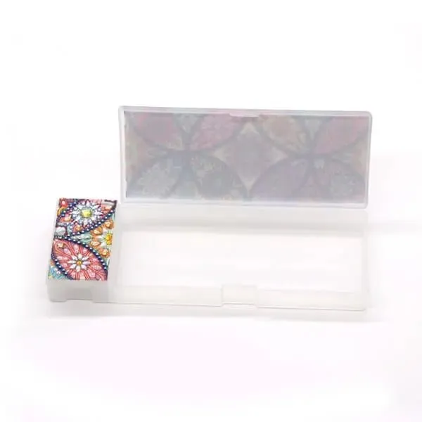 Figured'Art Bloemen diamond painting pennendoos 21x7cm