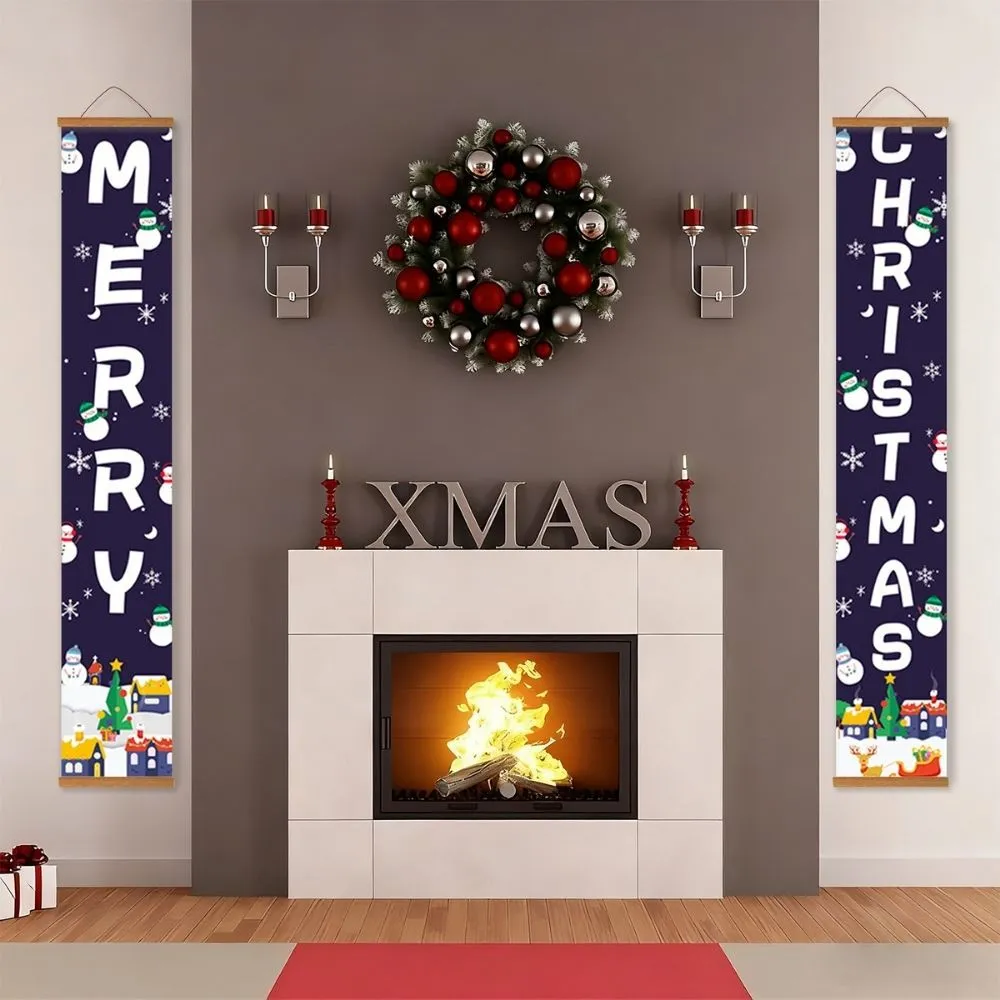 Figured'Art Winter Wonderland deur banners schilderen op nummer 20x120