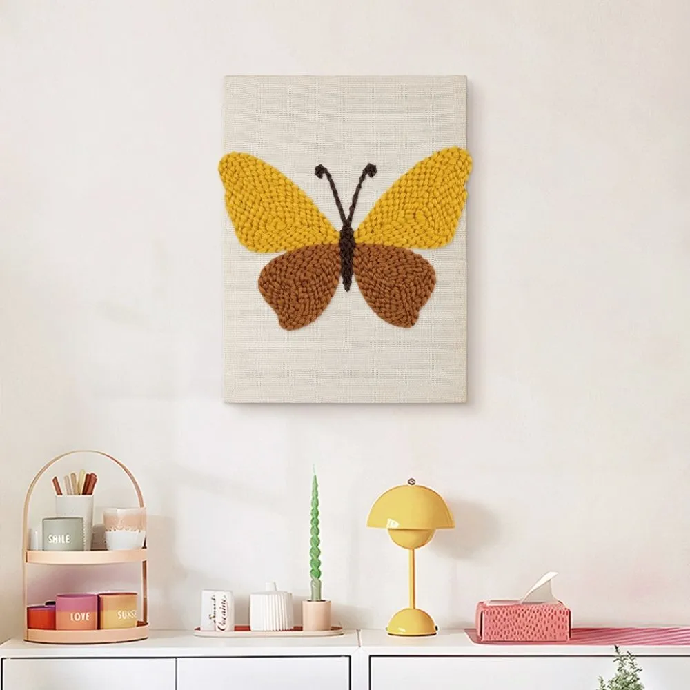 Figured'Art Gouden Vlinder punch needle pakket 30x40 cm
