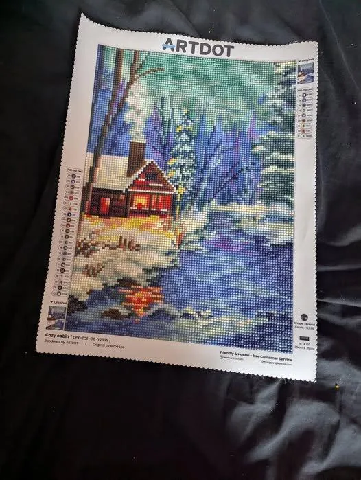ARTDOT Natuur Edelstenen diamond painting kit 12 doeken rond