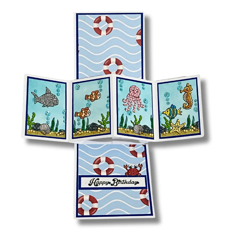 Craft Buddy Crystal Art Under The Sea stempels A6 11 stuks