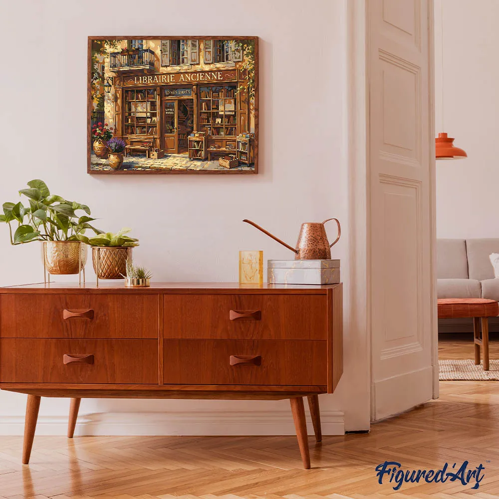 Figured'Art Tijdloze pagina’s schilderen op nummer 40x50cm stad