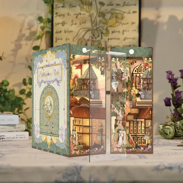 Figured'Art Shakespeare's Vers book nook 24,5 cm verlicht