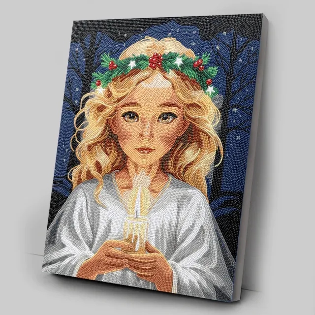 Craft Buddy Crystal Art Angel Face canvas kit 40x50 full crystal