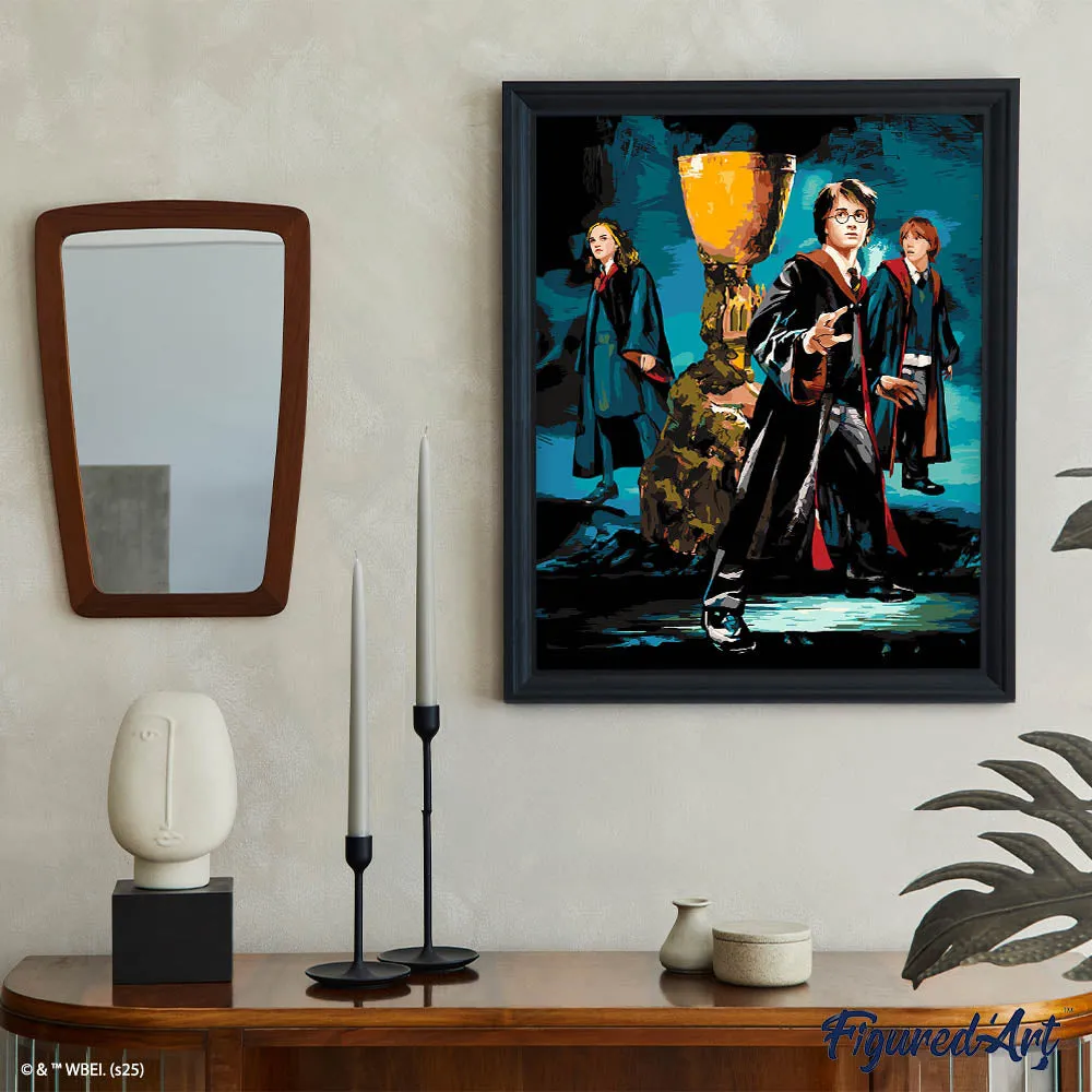 Figured'Art Harry Potter schilderen op nummer Het Trio Vuurbeker 40x50cm