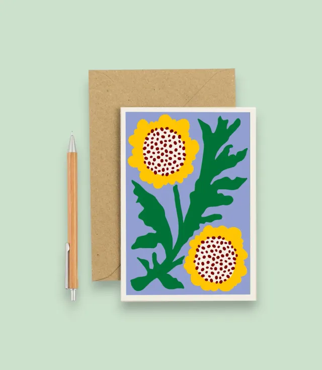 Studio Wald Pop 3 wenskaart blanco A6 met envelop
