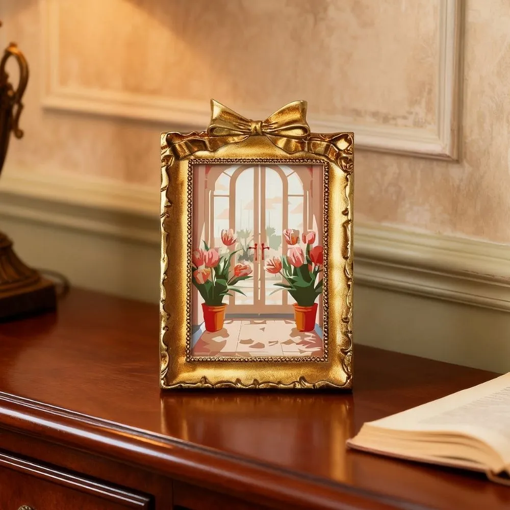 Figured'Art Mini Bloeiend Venster schilderen op nummer 16,5x11cm ingelijst bloemen
