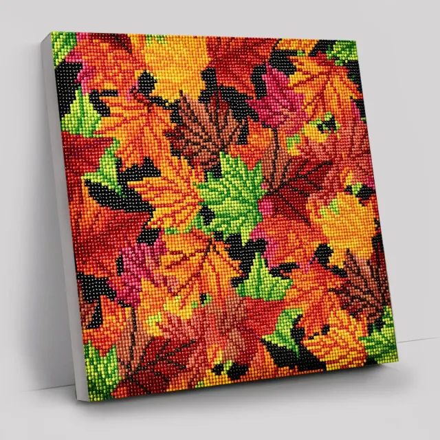 Craft Buddy Crystal Art Falling Leaves canvas kit 30x30 full crystal