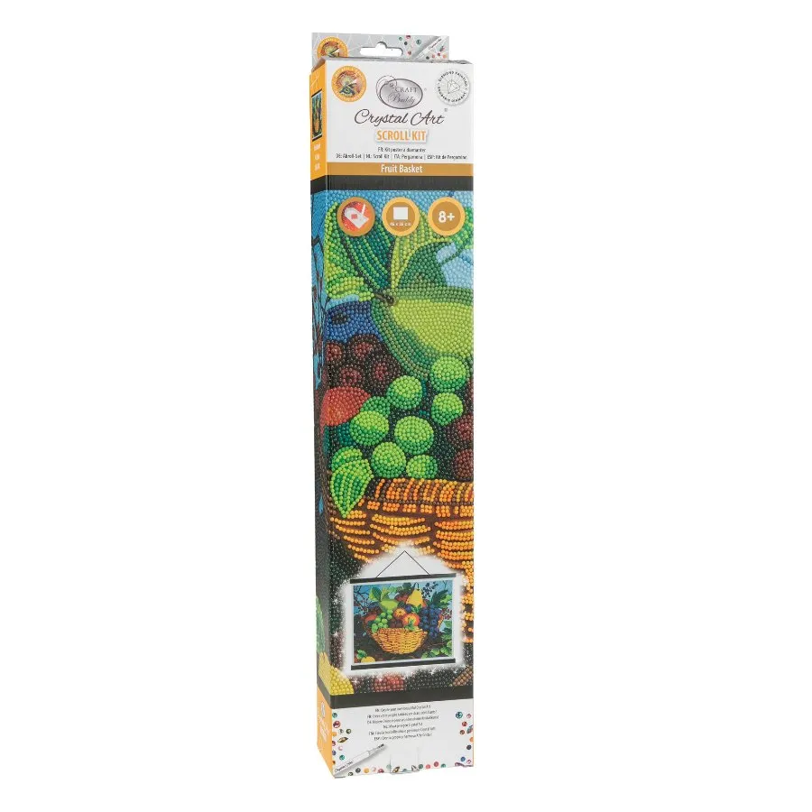 Craft Buddy Crystal Art Fruit diamond painting scroll 40x50cm