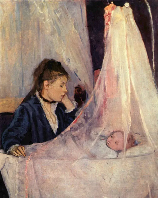 Figured'Art De wieg Morisot diamond painting 40x50cm vierkant