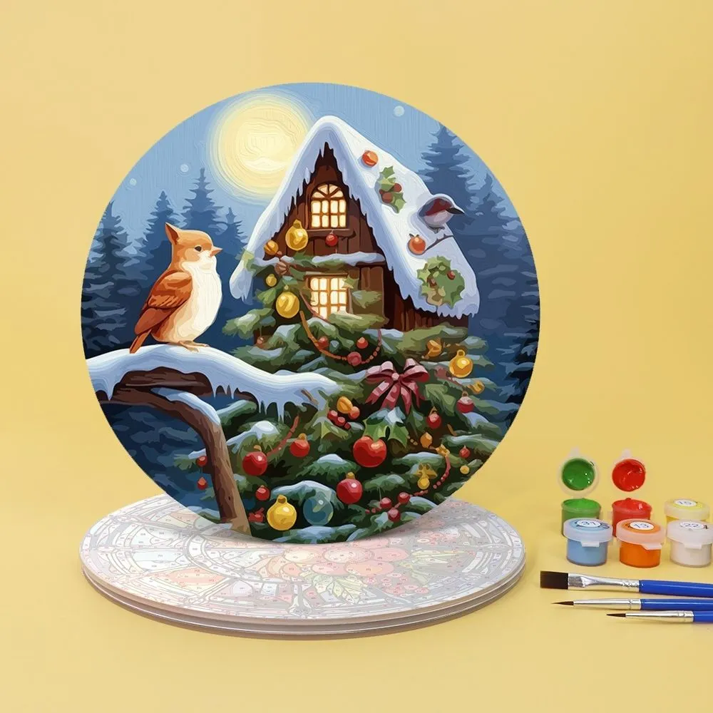 Figured'Art Vakantie en Natuur schilderen op nummer placemats 20 cm