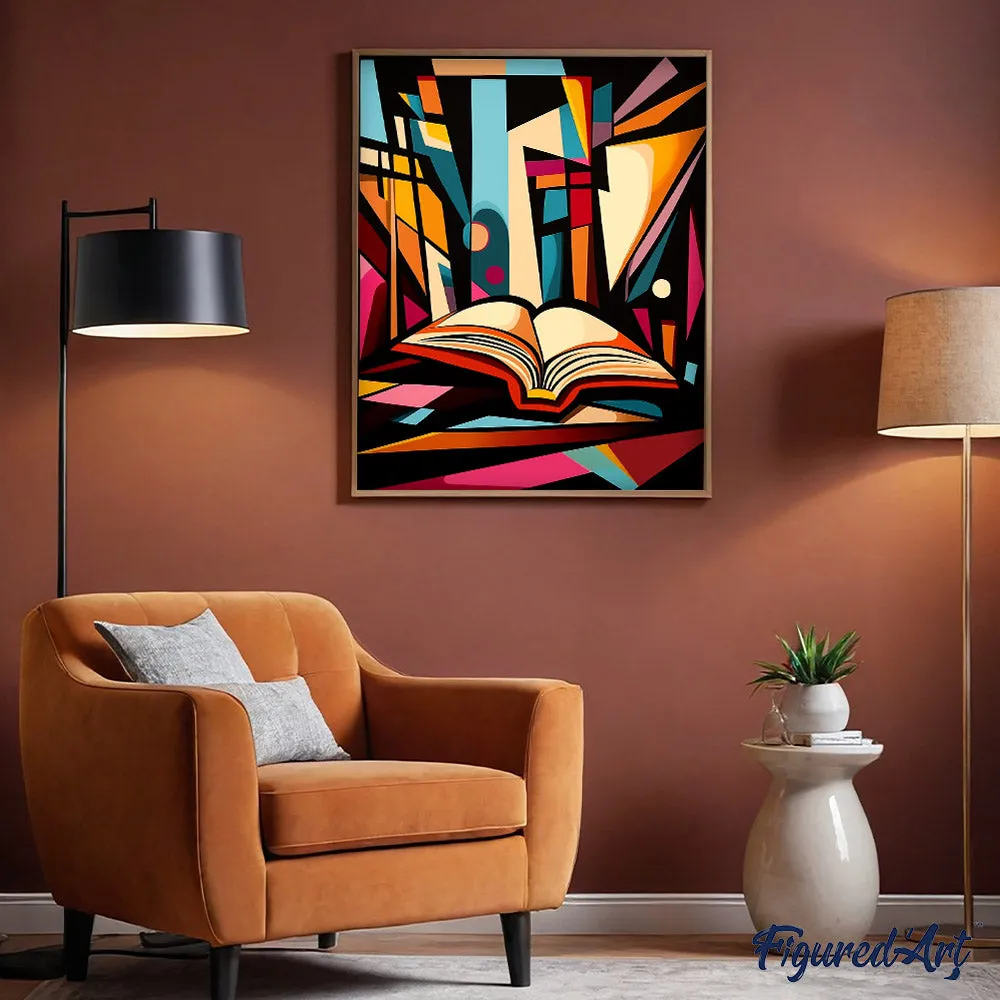 Figured'Art Gedurfd Abstract Bibliotheek schilderen op nummer 40x50 cm