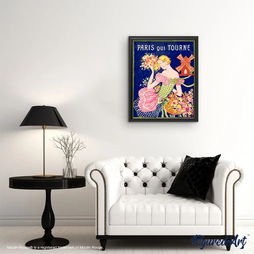 Figured'Art Moulin Rouge Parijs schilderen op nummer 40x50cm vintage
