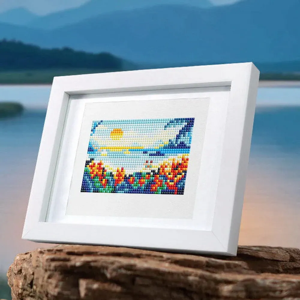 Figured'Art Mini Sterrennacht en Zon diamond painting 15x20cm 2 stuks