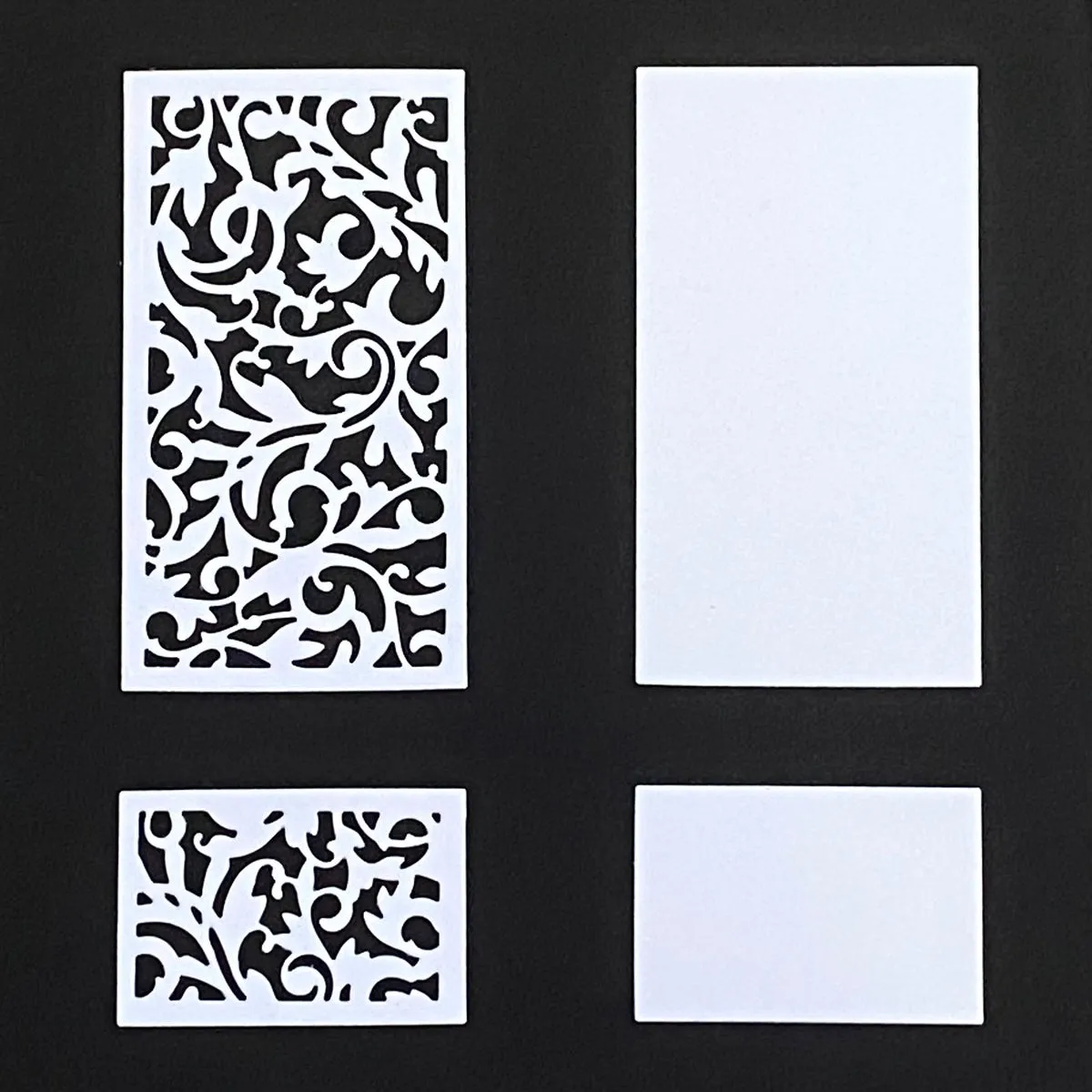 Craft Buddy Scroll Flourish cracker snijmallen stencil 4 stuks