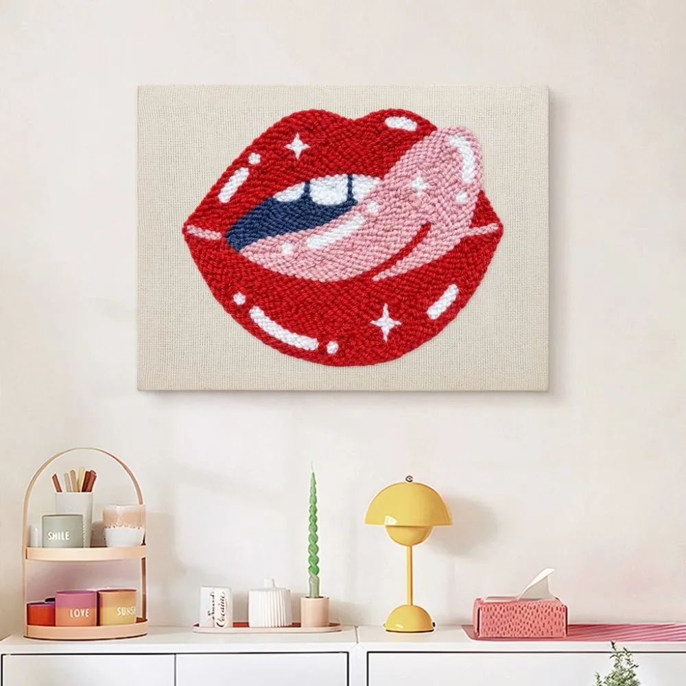 Figured'Art Sterrenkus punch needle pakket 20x30cm met frame