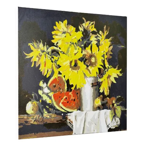 Craft Buddy Summer Table schilderen op nummer canvas 40x50 zomer