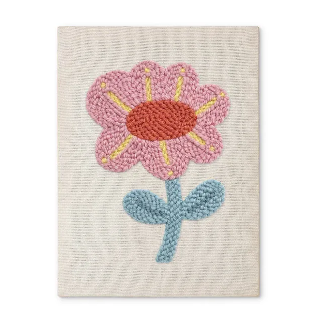 Figured'Art Zachte Bloem punch needle pakket met frame bloemen zacht garen