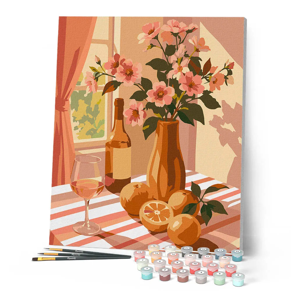 Figured'Art Citrus in bloei schilderen op nummer 40x50 cm