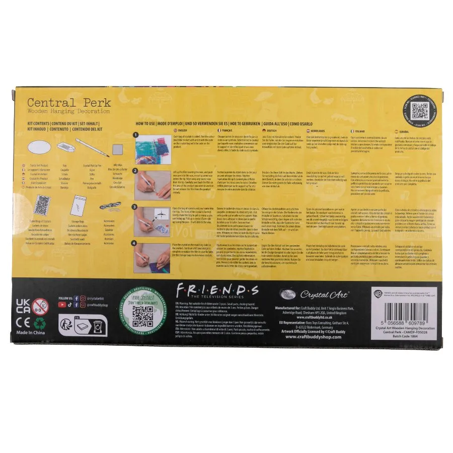 Craft Buddy Crystal Art Central Perk diamond painting hanger 35 cm