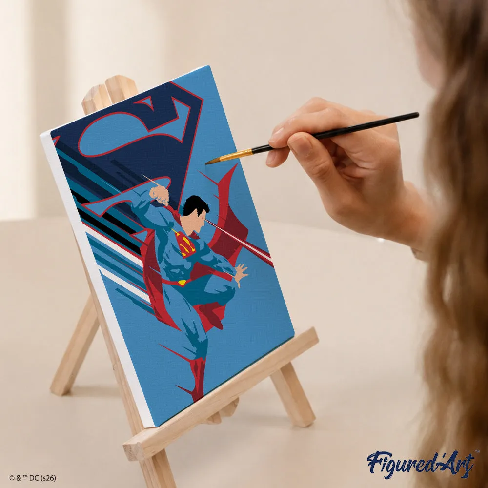 Figured'Art Mini Serie De Krachten van Superman schilderen op nummer 15x20cm