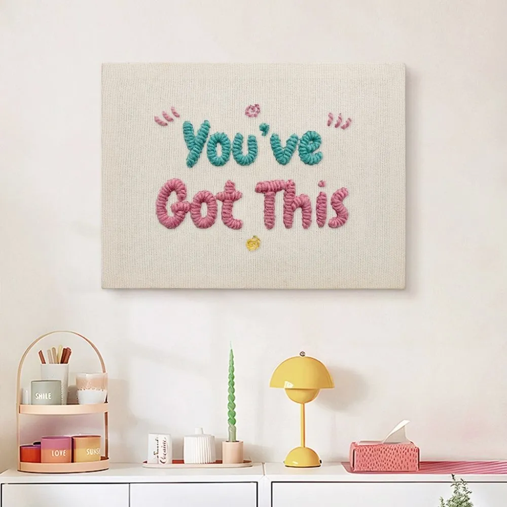Figured'Art You've Got This punch needle pakket frame