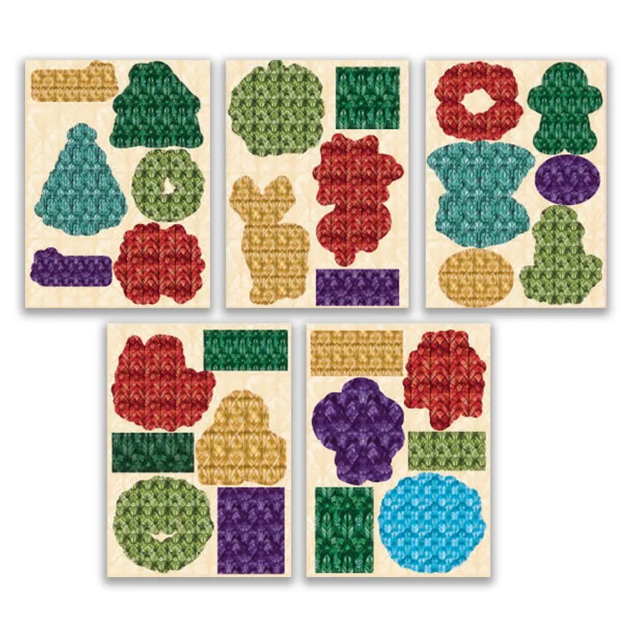 Craft Buddy Festive Stained Glass Kaartenmaakset 154-delig Kerst