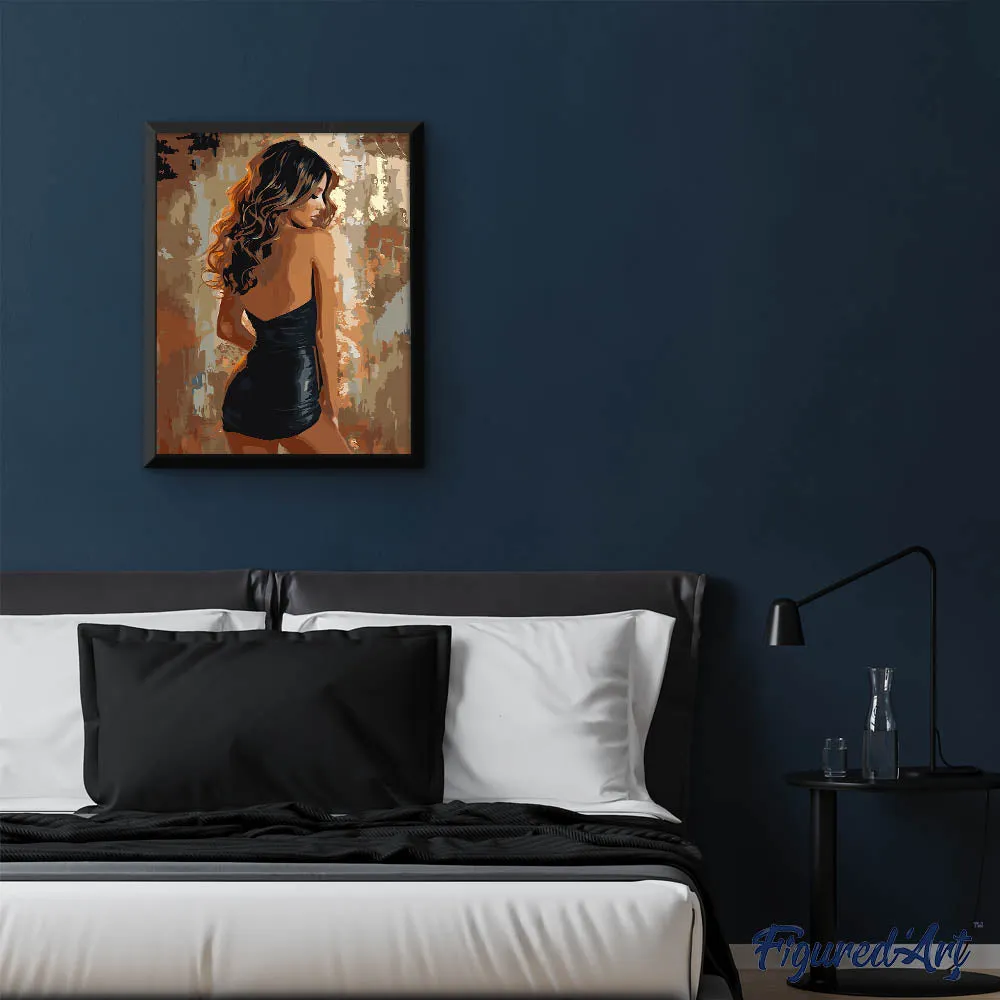 Figured'Art Glamoureus Vrouwenportret Schilderen op Nummer 40x50cm