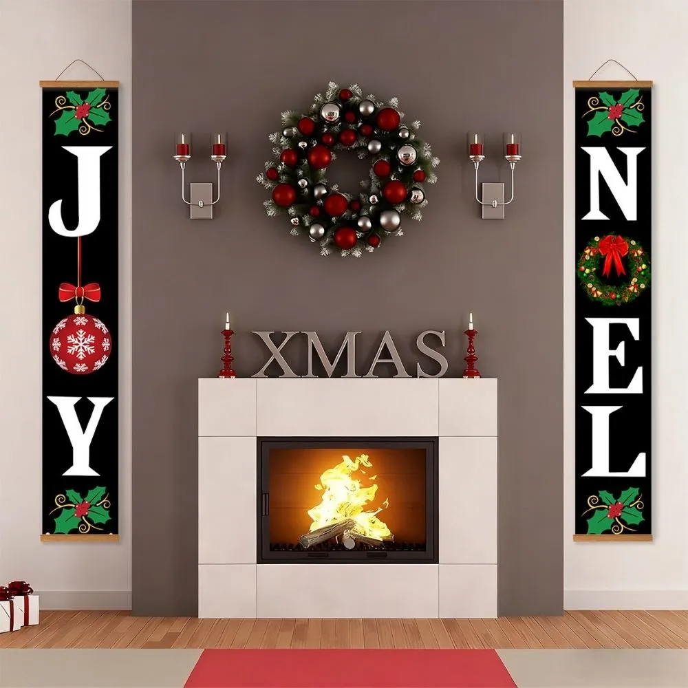Figured'Art Kerstvreugde schilderen op nummer deurbanners 2x20x120 cm