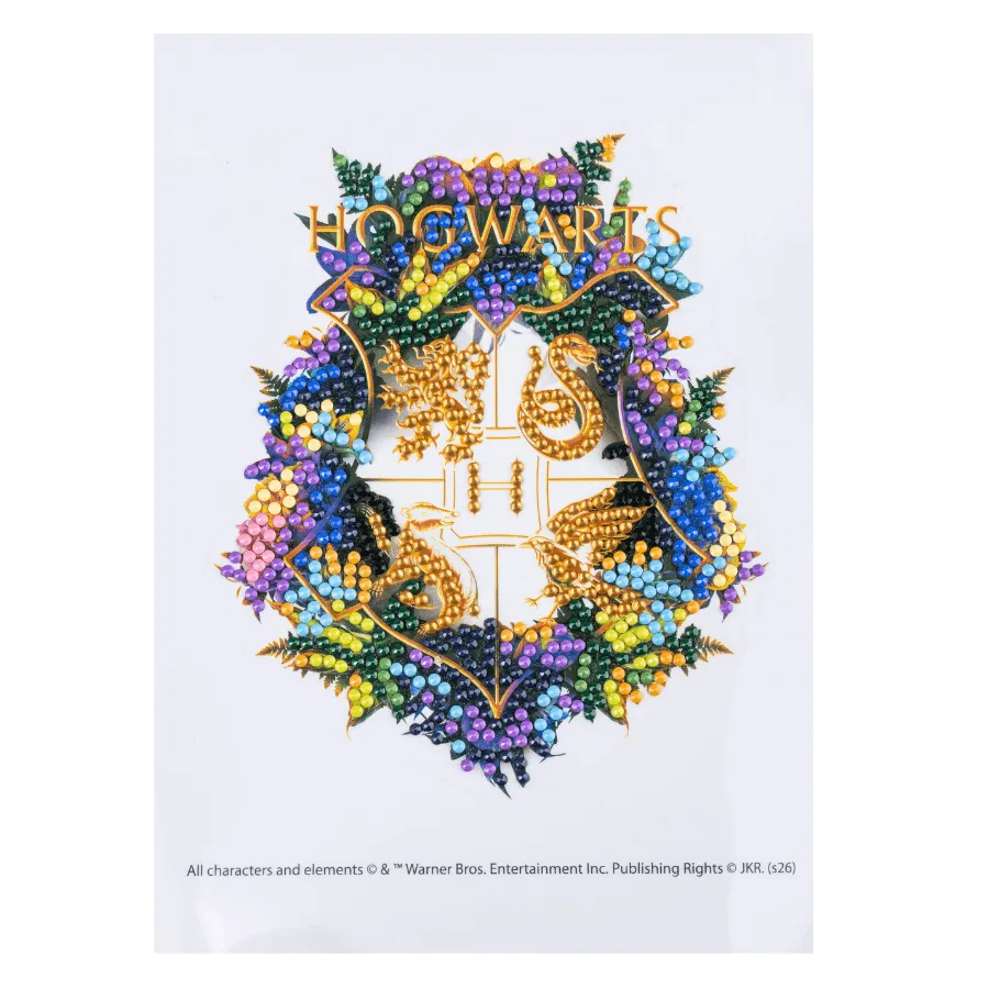Craft Buddy Crystal Art Hogwarts Crest diamond painting sticker 14,8x21cm