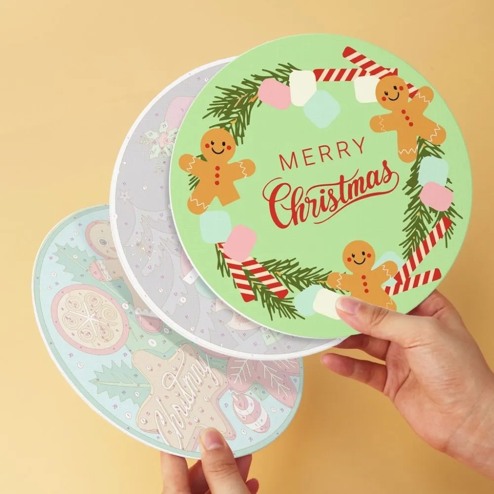 Figured'Art Mini Kerstlekkernijen schilderen op nummer 6x Ø20cm kerst