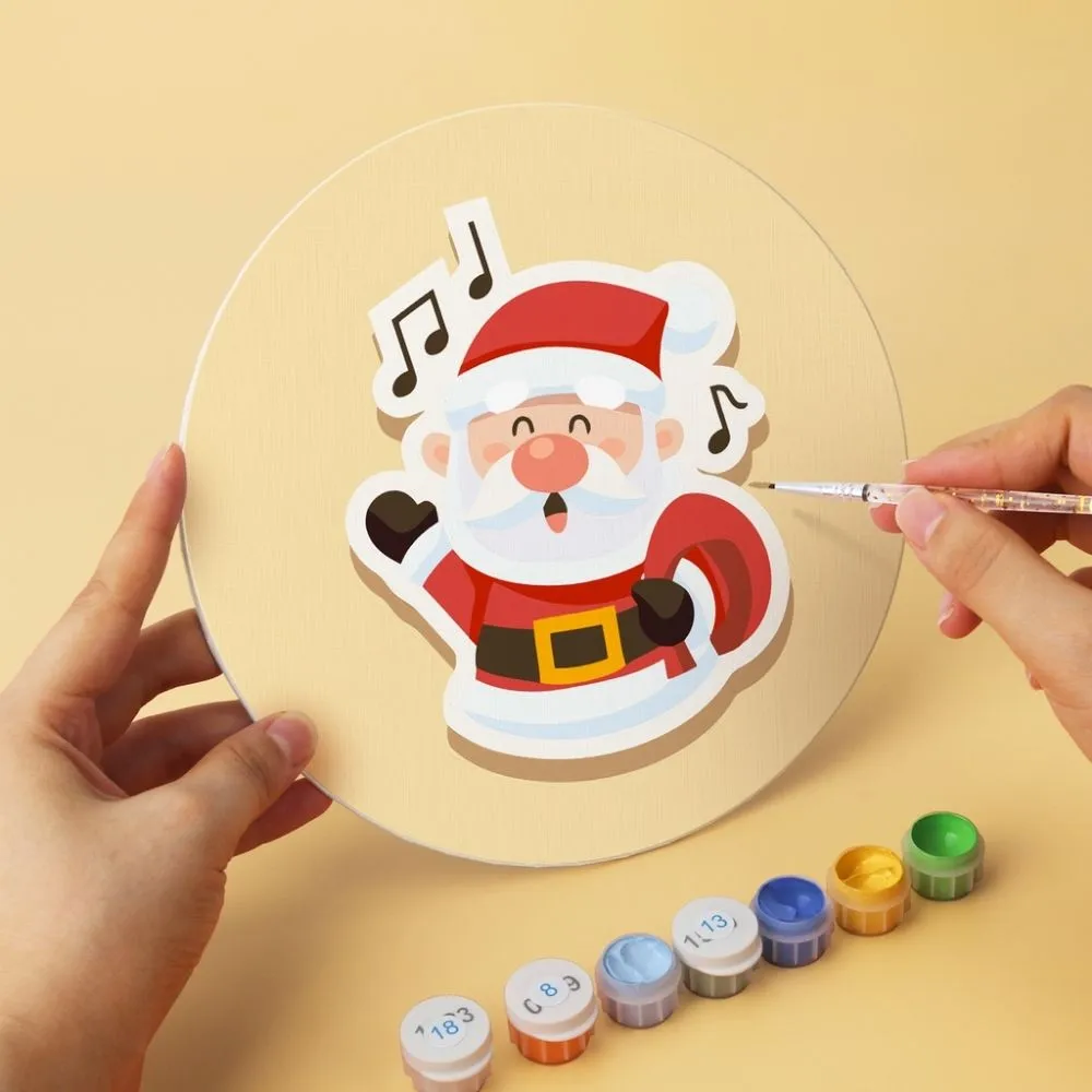 Figured'Art Mini Serie Kerstmagie schilderen op nummer Ø20cm 6 stuks