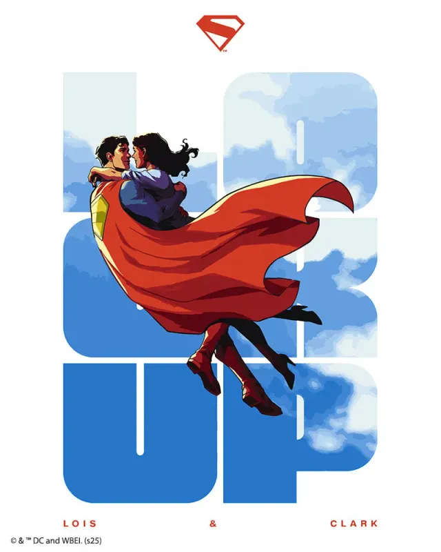 Figured'Art Superman Lois en Clark schilderen op nummer 40x50 cm eenvoudig