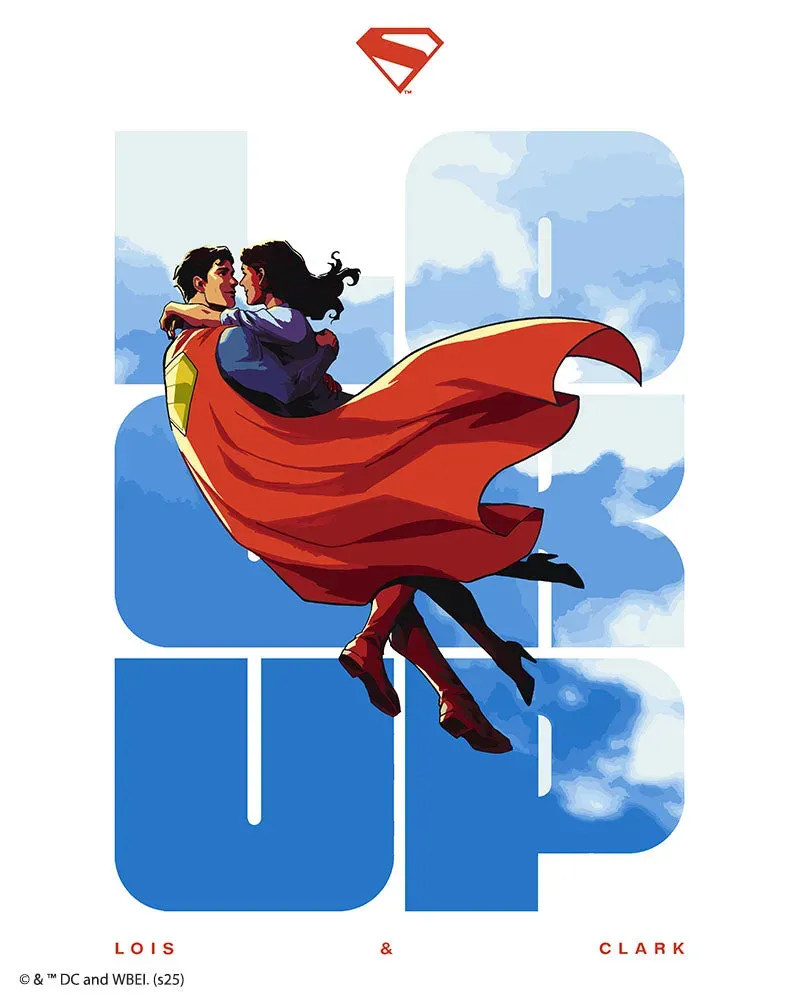 Figured'Art Superman Lois en Clark schilderen op nummer 40x50 cm eenvoudig