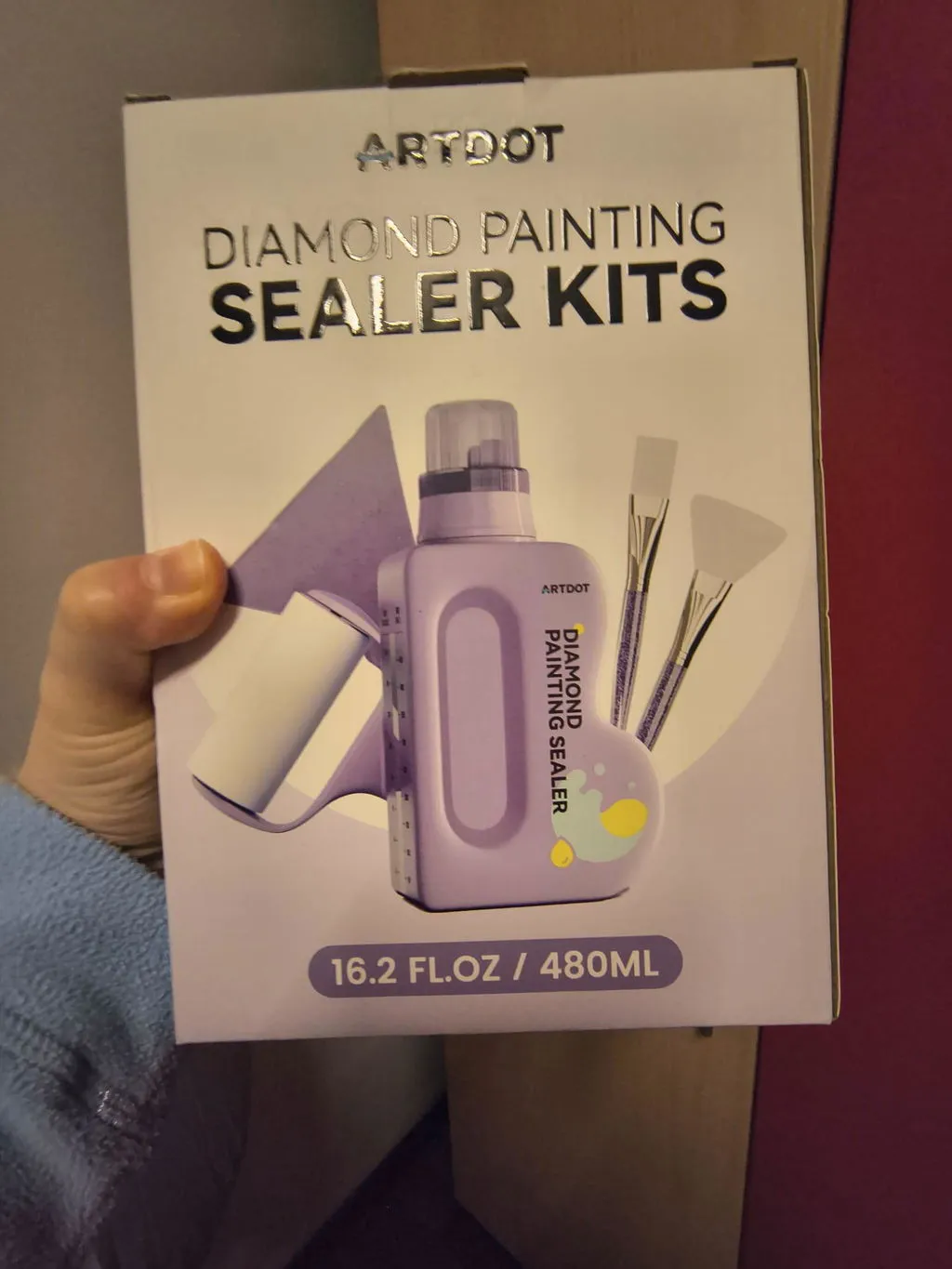 ARTDOT diamond painting sealer verzegelkit 480ml met maatdop